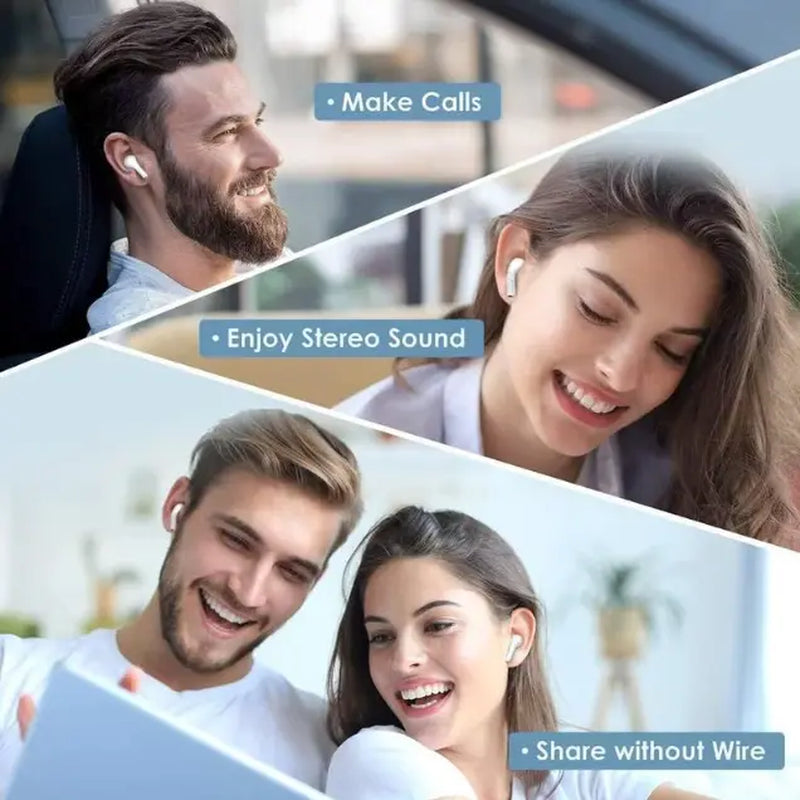 TWS Earbuds - Bluetooth 5.4 Headphones, Active ANC, Long Chargeable Battery, USB-C Charging Case, Touch Control, Waterproof Sweatproof Earphones for Running, Travel, Bluetooth Headphones, In-Ear Audio Wireless