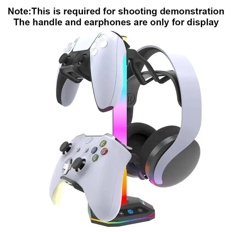 Game Controller Holder, Game Controller Display Stand with RGB Light Effect, Console Accessories for PS5 Controller/Xbox Controller, Switch Controller, Game Accessories, Game Peripherals,Techvibes