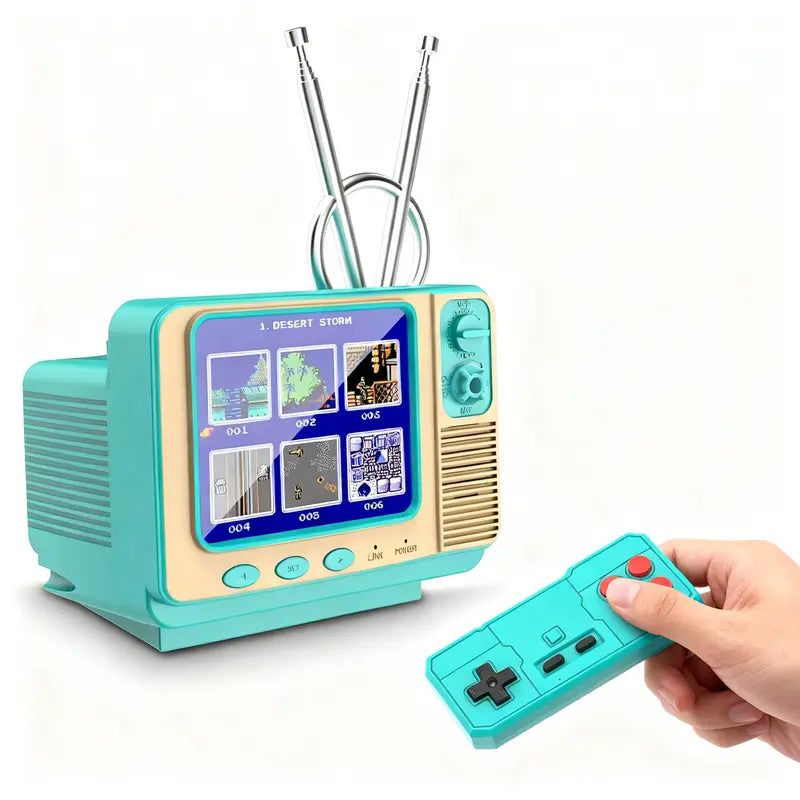 Retro Handheld Games Console with 308 Classic Games 3 Inch Screen Mini TV Video Games Player Support AV Output Electronic Games Xmas Gift for Boys Girls 4-12