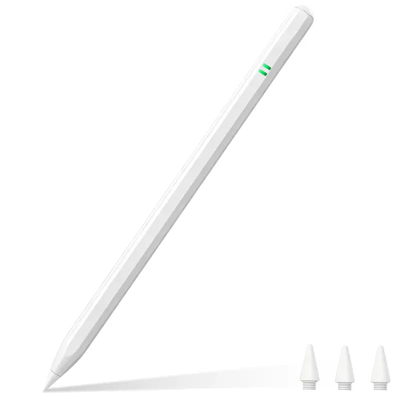 Dotflow Capacitive Stylus Pen for Tablets - Touch Pen with Fast Charging, Palm Rejection, Tilt Sensitivity, Button Control, Aluminum Body, Replacement Tips, 9-Hour Battery Life for Drawing, Art