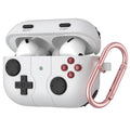 For Airpods 5 Case & Airpods 4 Case| Funny Retro Game Console Style Soft Silicone Protective Cover with Shockproof Design, Keychain Kit Accessory for Men Boys, Dark Gray