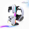 Game Controller Holder, Game Controller Display Stand with RGB Light Effect, Console Accessories for PS5 Controller/Xbox Controller, Switch Controller, Game Accessories, Game Peripherals,Techvibes
