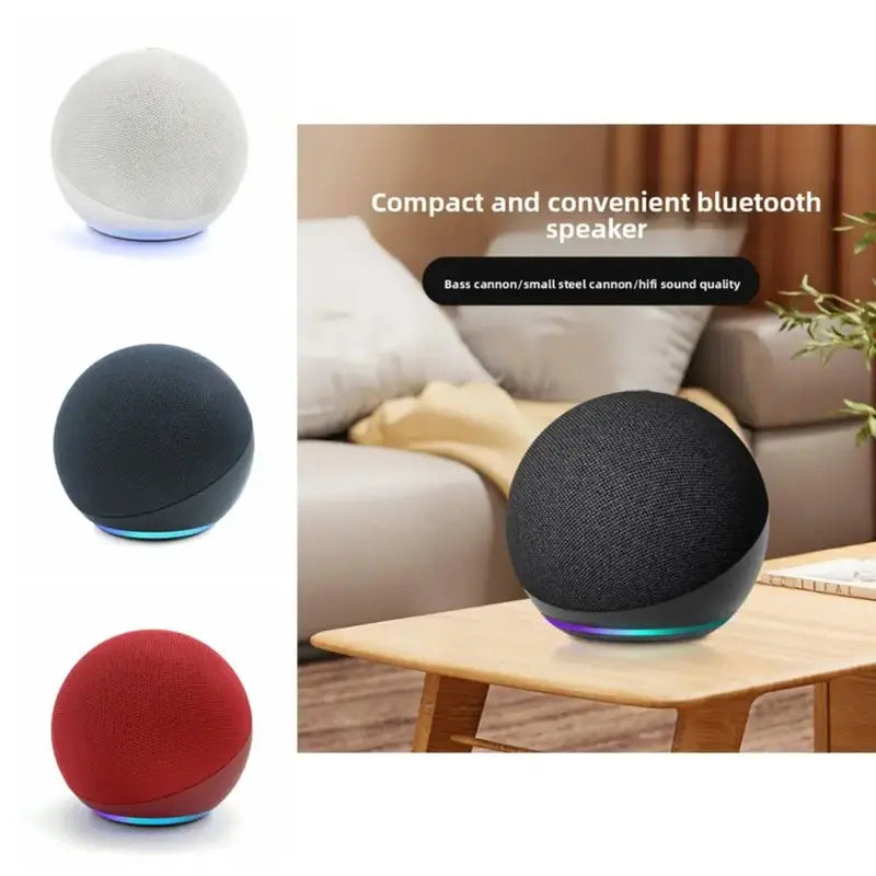 Mini RGB Multifunctional Portable Wireless Bluetooth Speaker - Button Control, Built-In Li-Ion Cell, Compact Stereo Sound, USB Charging, Waterproof Subwoofer, Music Light, Outdoor Audio, Compatible with Smartphones & Memory Cards, for Home Use, Multifunct